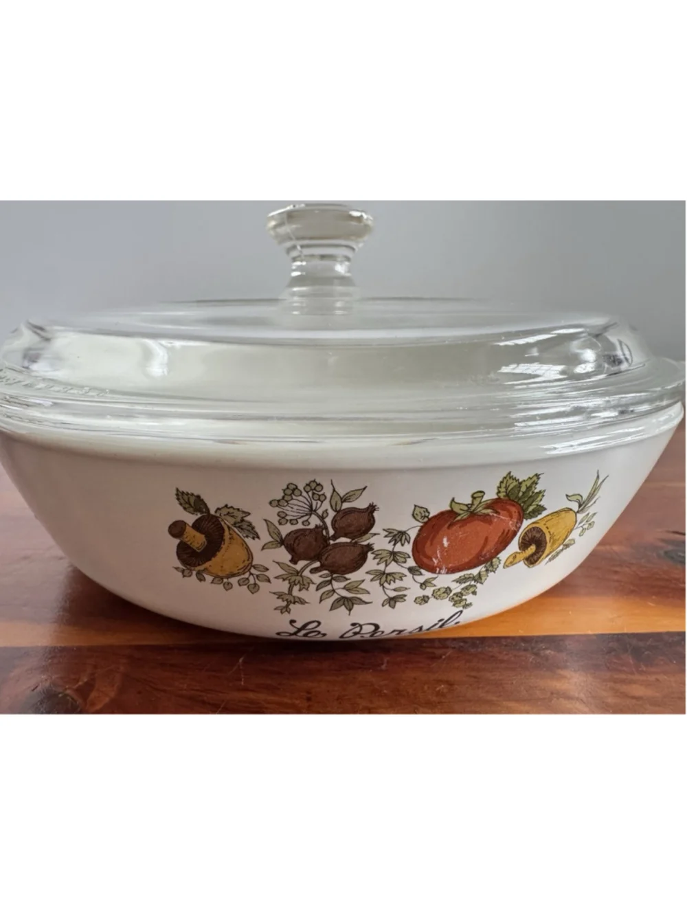 Vintage Corning Ware Le Persil P-83-B 6.5” Skillet Sauce Pan w Glass Lid